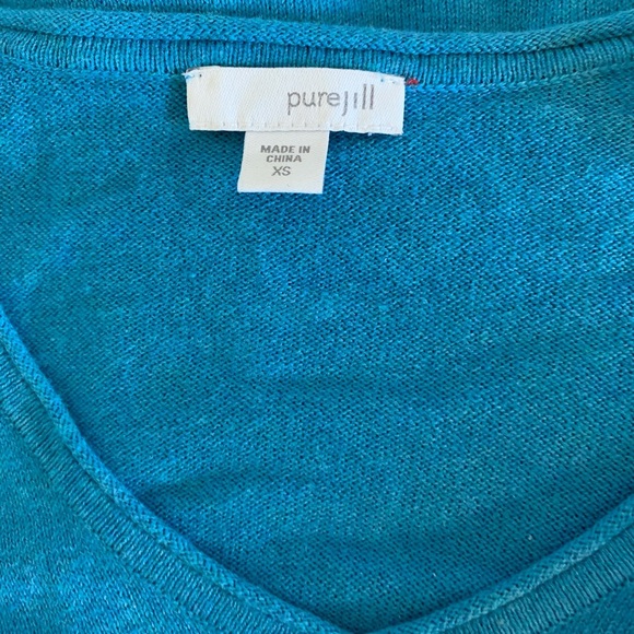 Pure J Jill Turquoise Sweater! Size XS - Picture 5 of 7